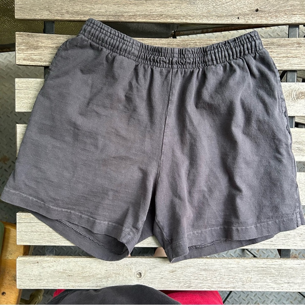 Los Angeles Apparel Grey Cotton Shorts Elastic Waist